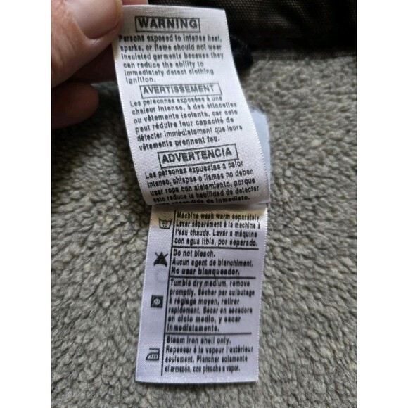 Vintage Carhartt Canvas Ridge Work Jacket Lined Large TALL C61 CML 14806 Tan - Picture 8 of 12